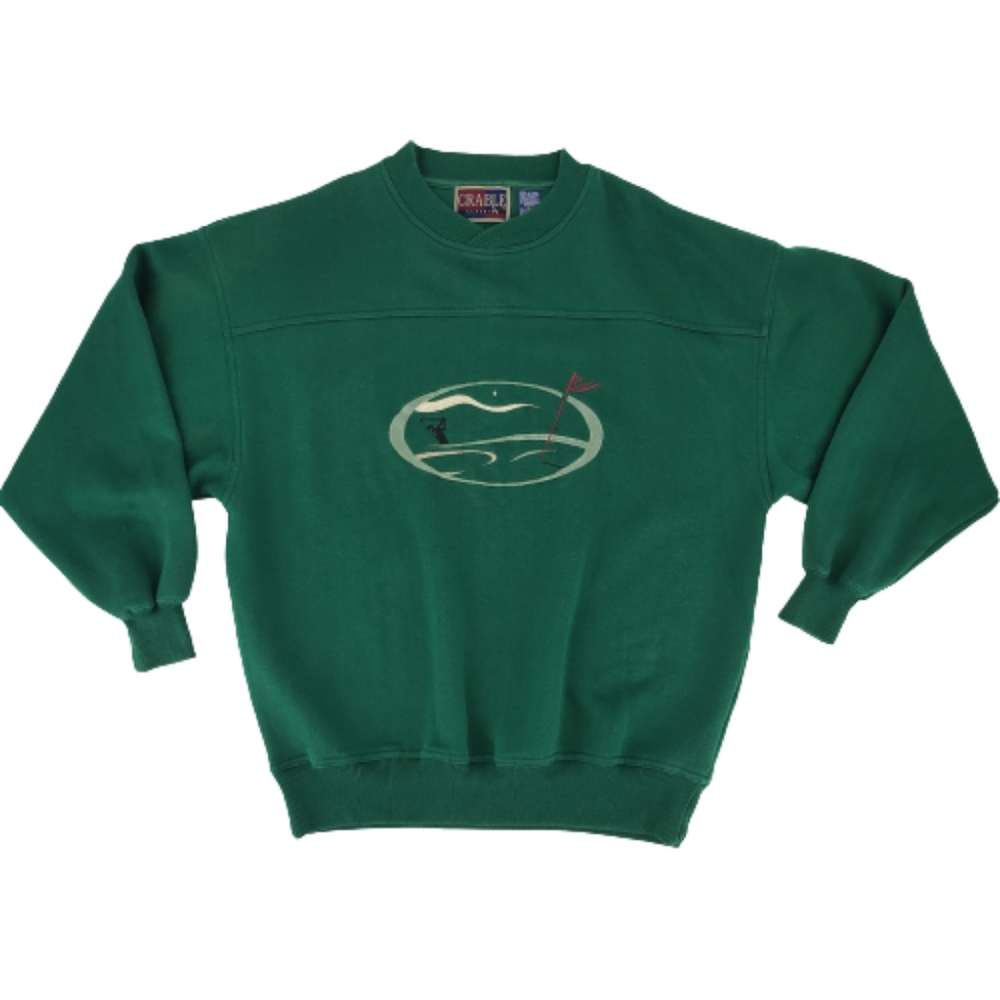 Crable Classics 90s Embroidered Golf Sweatshirt L